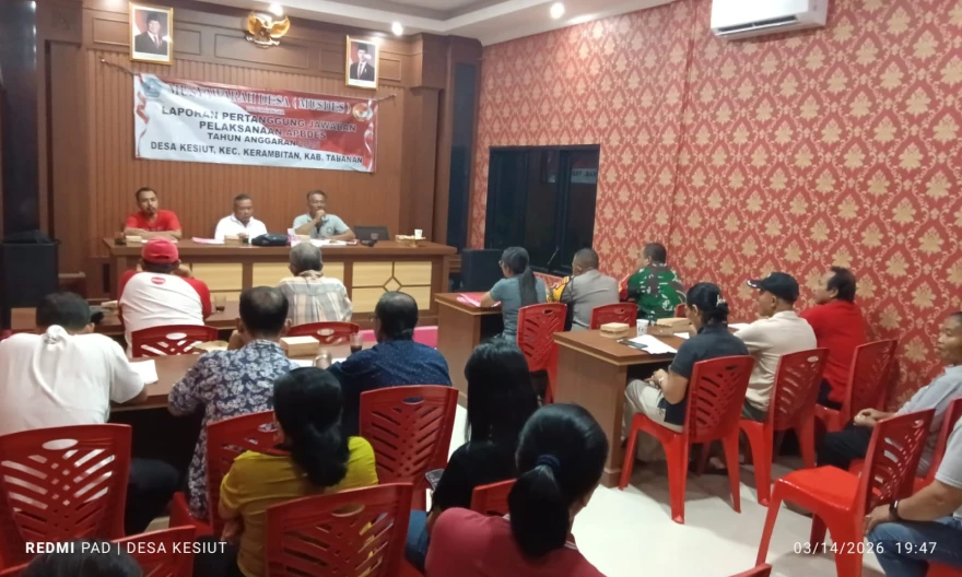 Musyawarah Desa Pertanggungjawaban APBDes Tahun 2025