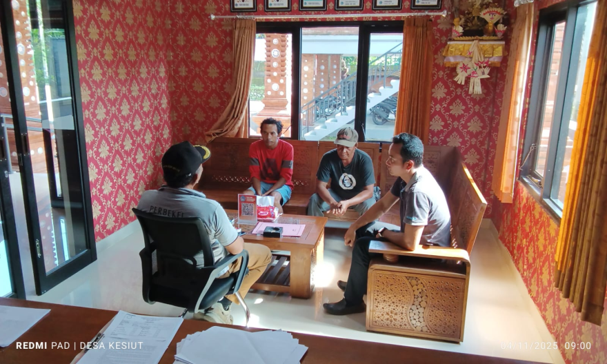 Kunjungan dari Warga Desa Kesiut Perihal Lanjutan Kemalingan